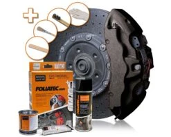 Foliatec Brake Caliper Paint Kit (Various Colours) -Interior Clean Shop FOLIATEC 2170 Bremssattel Lack Set carbon metallic 014xy8pdCGxGZKO