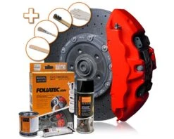 Foliatec Brake Caliper Paint Kit (Various Colours) -Interior Clean Shop FOLIATEC 2175 Bremssattel Lack Set racing rosso matt 01