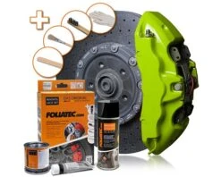 Foliatec Brake Caliper Paint Kit (Various Colours) -Interior Clean Shop FOLIATEC 2177 Bremssattel Lack Set toxic green 01