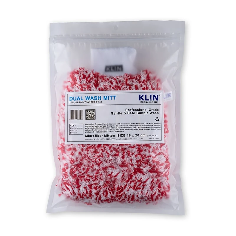 Klin Korea Wash Mitt - Red 1 Klin Korea Wash Mitt - Red