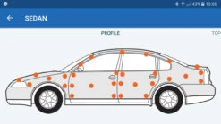 Nexdiag NexPTG Professional Paint Depth Gauge -Interior Clean Shop Measuring points