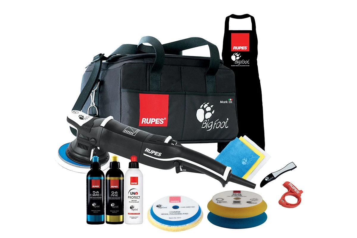 Rupes DA Polisher LHR21 Bigfoot Mark III (MK3) 230v -DA High Performance Deluxe Kit 1 Rupes DA Polisher LHR21 Bigfoot Mark III (MK3) 230v -DA High Performance Deluxe Kit